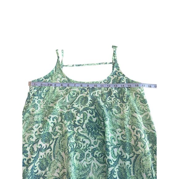 Intimately Free People Green Paisley Lightweight Print Emily‎ Slip Dress Size XS - Picture 6 of 7